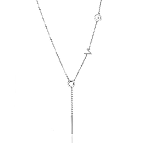 Amour | Argent | Collier Lasso